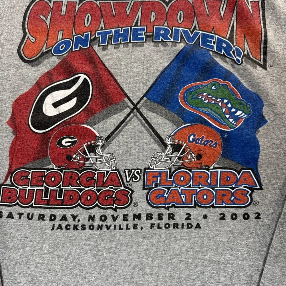 Vintage Y2K Georgia Bulldogs vs. Florida Gators Rival 2002 Graphic XL LS T-Shirt - Picture 4 of 7